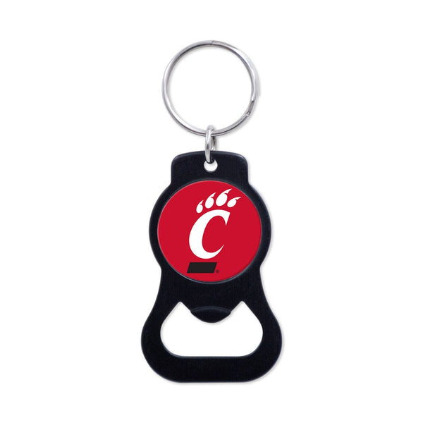 Cincinnati Bearcats Black Bottle Opener Key Ring
