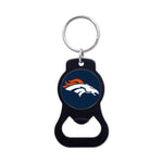 Denver Broncos Black Bottle Opener Key Ring