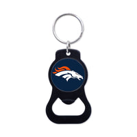 Denver Broncos Black Bottle Opener Key Ring