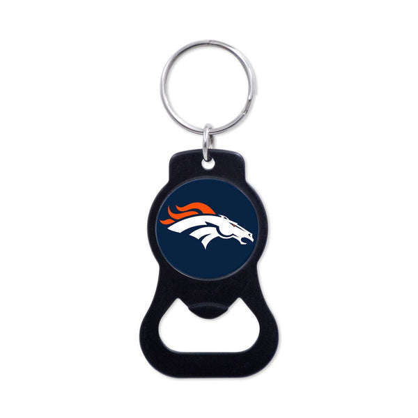 Denver Broncos Black Bottle Opener Key Ring