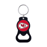 Kansas City Chiefs Black Bottle Opener Key Ring