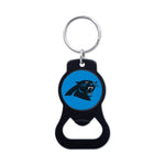 Carolina Panthers Black Bottle Opener Key Ring