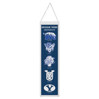 Wholesale-Brigham Young Cougars / Vintage Collegiate Evolution Wool Banner 8" x 32"