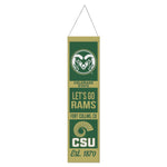 Wholesale-Colorado State Rams ESTABLISHED Wool Banner 8" x 32"