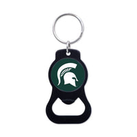 Wholesale-Michigan State Spartans Black Bottle Opener Key Ring