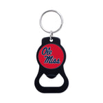 Wholesale-Ole Miss Rebels Black Bottle Opener Key Ring