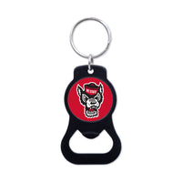NC State Wolfpack Black Bottle Opener Key Ring