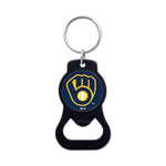 Milwaukee Brewers Black Bottle Opener Key Ring