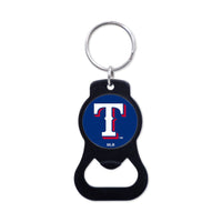Texas Rangers Black Bottle Opener Key Ring