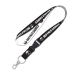 Buffalo Sabres black and white Lanyard w/detachable buckle 1"