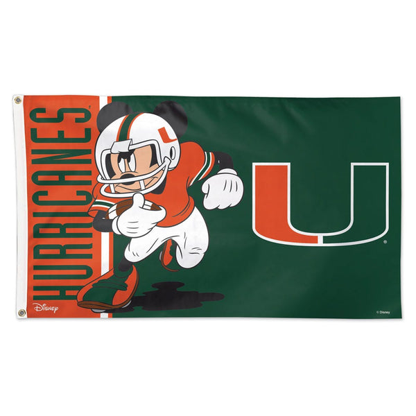 Miami Hurricanes / Disney Flag - Deluxe 3' X 5'