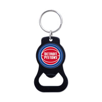 Detroit Pistons Black Bottle Opener Key Ring