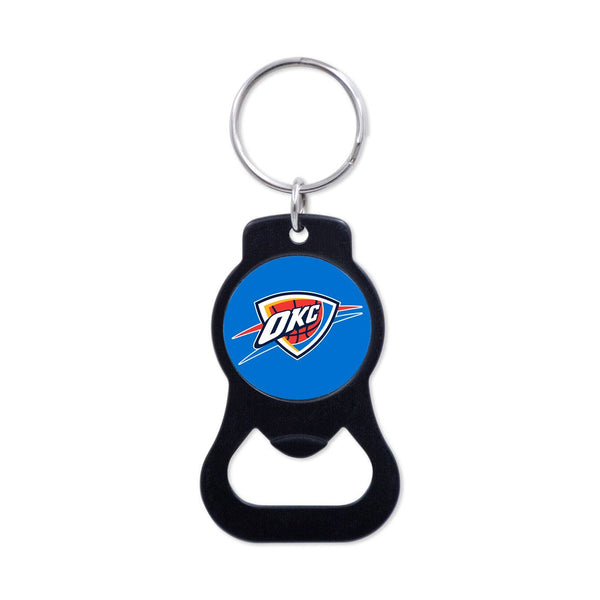 Oklahoma City Thunder Black Bottle Opener Key Ring