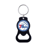 Philadelphia 76ers Black Bottle Opener Key Ring
