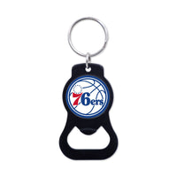 Philadelphia 76ers Black Bottle Opener Key Ring