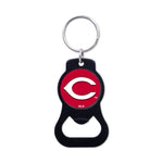 Cincinnati Reds Black Bottle Opener Key Ring