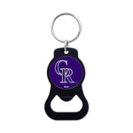 Colorado Rockies Black Bottle Opener Key Ring
