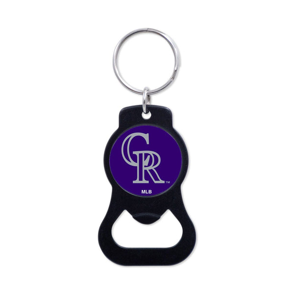 Colorado Rockies Black Bottle Opener Key Ring