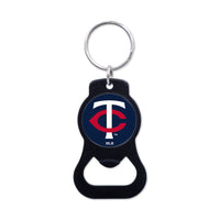 Minnesota Twins Black Bottle Opener Key Ring