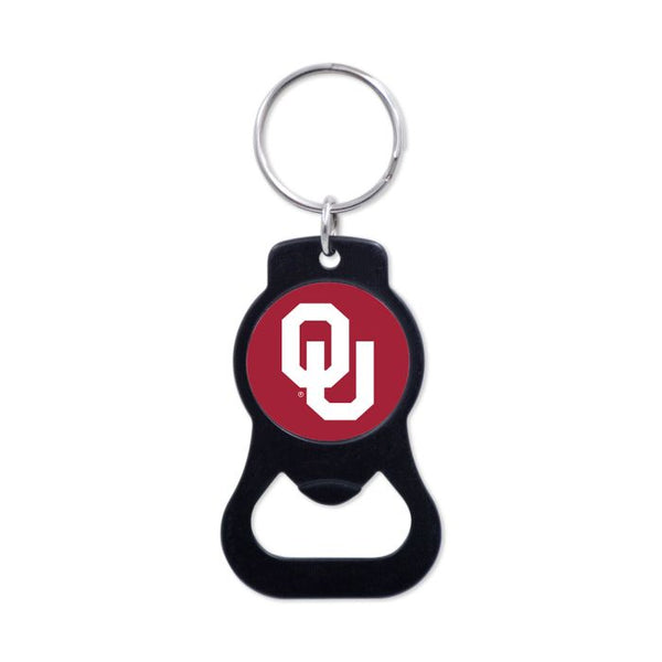 Wholesale-Oklahoma Sooners Black Bottle Opener Key Ring