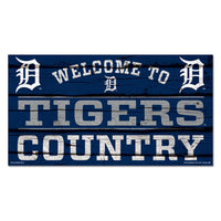 Detroit Tigers Wood Sign 13"x24" 1/4" thick