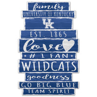 Wholesale-Kentucky Wildcats WORD PLANK Wood Sign 11" x 17" 1/4" thick