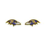 Baltimore Ravens Earrings Jewelry Card