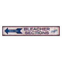 Los Angeles Dodgers Wood Sign 6"x36" 3/8" thick