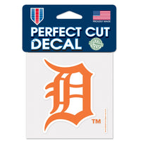 Detroit Tigers Orange Perfect Cut Color Decal 4" x 4"