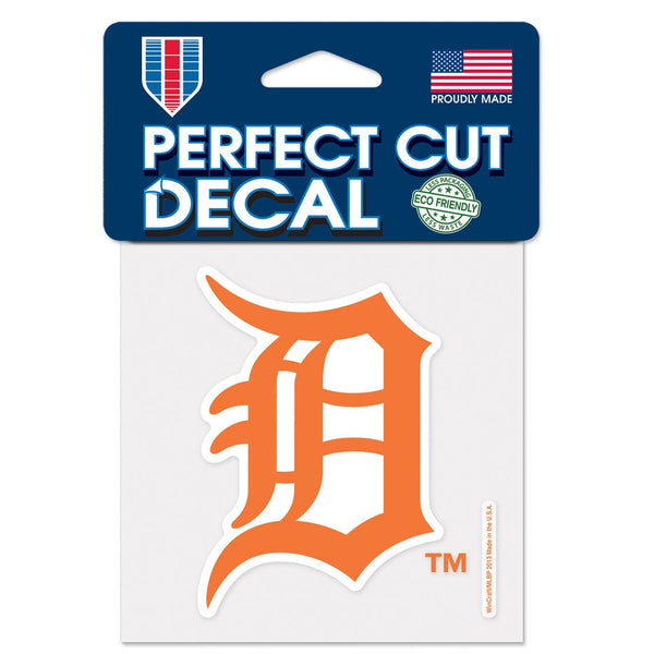 Detroit Tigers Orange Perfect Cut Color Decal 4" x 4"