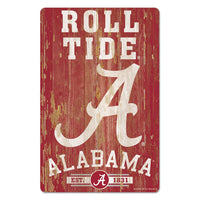 Alabama Crimson Tide BARK Wood Sign 11" x 17" 1/4" thick