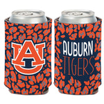 Auburn Tigers LEOPARD Can Cooler 12 oz.
