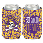 East Carolina Pirates LEOPARD Can Cooler 12 oz.
