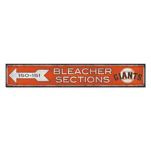 San Francisco Giants Wood Sign 6"x36" 3/8" thick