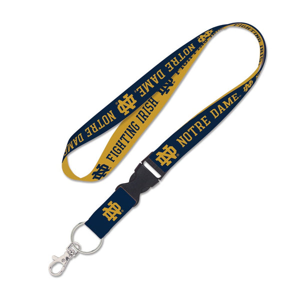 Notre Dame Fighting Irish ND NOTRE DAME Lanyard w/detachable buckle 1"