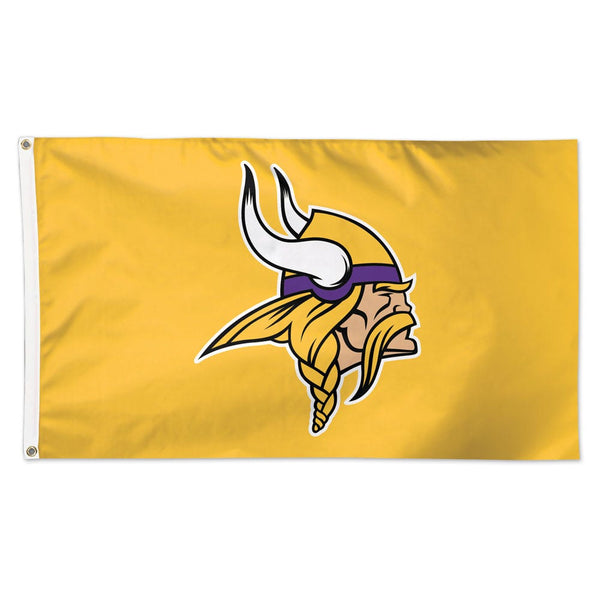 Minnesota Vikings Yellow background Flag - Deluxe 3' X 5'