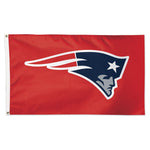 New England Patriots Red background Flag - Deluxe 3' X 5'