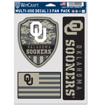 Wholesale-Oklahoma Sooners Military Apprecation Multi Use 3 Fan Pack