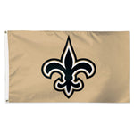New Orleans Saints Gold background Flag - Deluxe 3' X 5'