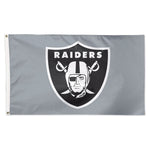 Las Vegas Raiders Gray background Flag - Deluxe 3' X 5'