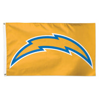Los Angeles Chargers Yellow Background Flag - Deluxe 3' X 5'