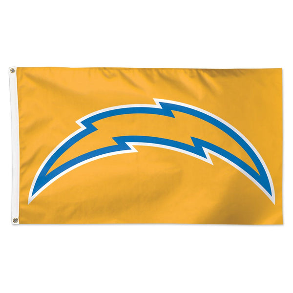 Los Angeles Chargers Yellow Background Flag - Deluxe 3' X 5'