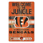 Cincinnati Bengals Slogan Wood Sign 11" x 17" 1/4" thick