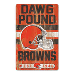 Cleveland Browns Wood Sign 11" x 17" 1/4" thick