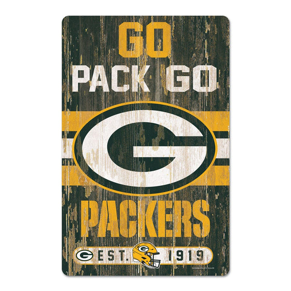 Green Bay Packers Wood Sign 11" x 17" 1/4" thick