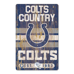 Indianapolis Colts SLOGAN Wood Sign 11" x 17" 1/4" thick