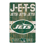 New York Jets SLOGAN Wood Sign 11" x 17" 1/4" thick