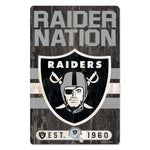 Las Vegas Raiders Slogan Wood Sign 11" x 17" 1/4" thick