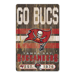 Tampa Bay Buccaneers Wood Sign 11" x 17" 1/4" thick