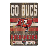 Tampa Bay Buccaneers Wood Sign 11" x 17" 1/4" thick